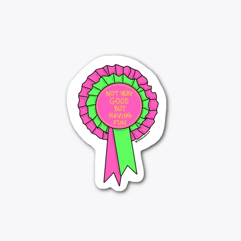 Participation Ribbon Sticker